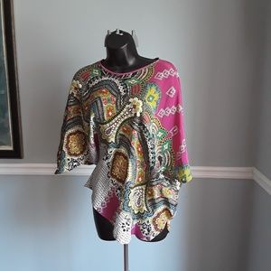Etro Silk Paisley Print Blouse Size Small